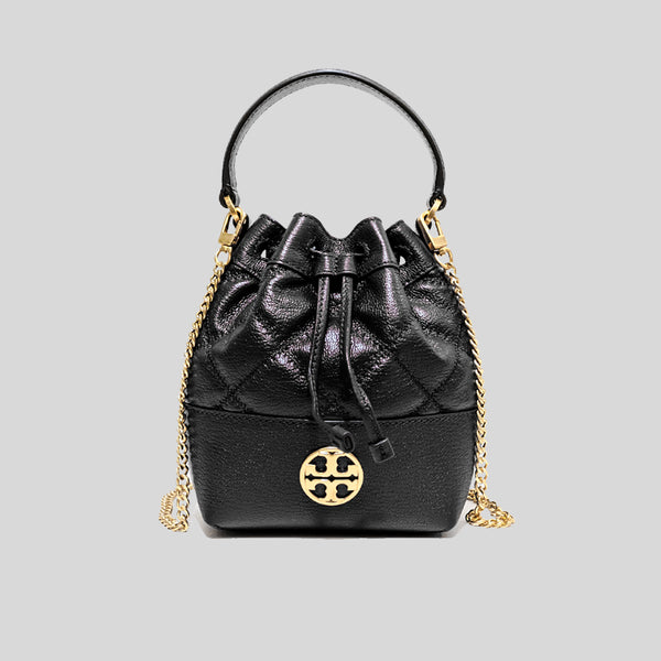 Tory Burch Willa Mini Drawstring Bucket Shoulder Bag Black 87869 –  LussoCitta