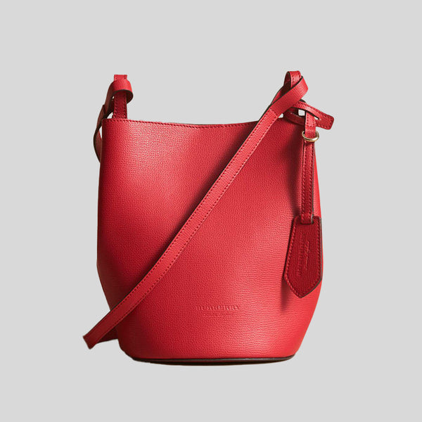 Burberry Small Lorne Bucket Bag Poppy Red 40571531 – LussoCitta