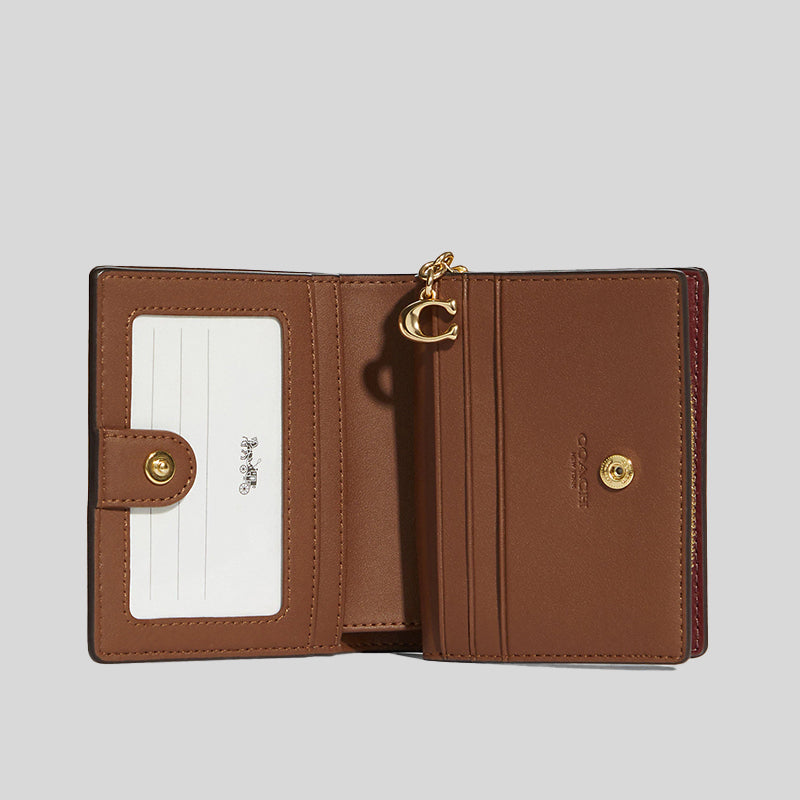 Coach Snap Wallet In Signature Canvas With Wildflower Print C8734 ...