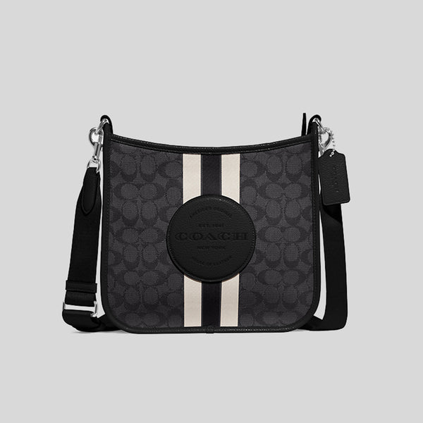 Coach Bags | Coach Mini Dempsey Bucket Bag with Houndstooth Print and Patch | Color: Black/White | Size: Os | Zhou_Juan's Closet