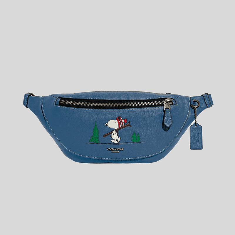 Coach X Peanuts Warren Belt Bag With Snoopy Motif Denim Multi CE618 –  LussoCitta