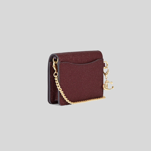 COACH®  Boxed Mini Wallet On A Chain In Signature Leather