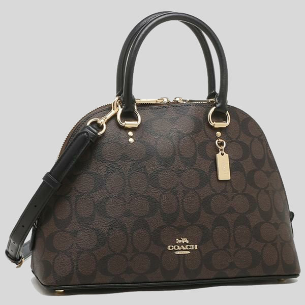 Coach Katy Satchel In Signature Canvas Brown Shell Pink 2558 – LussoCitta