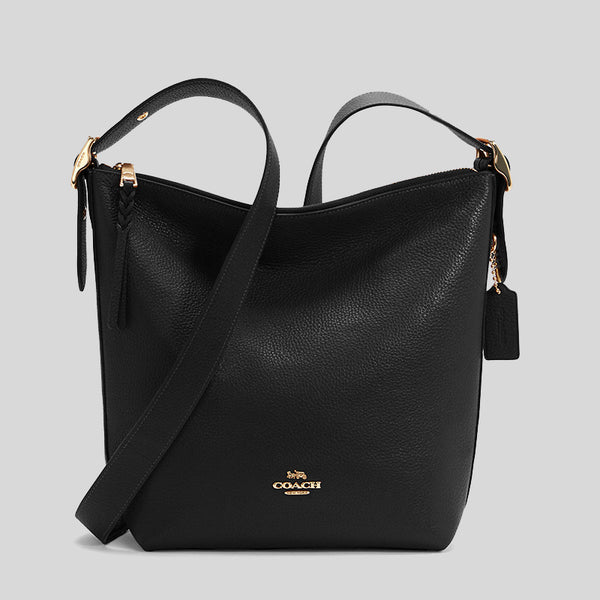 Tory Burch 87869 Willa Mini Black With Gold Hardware Women's Drawstring  Bucket Bag: Handbags