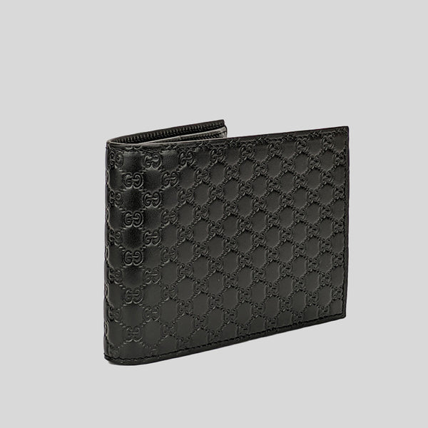 GUCCI Guccissima Web Bi-Fold Wallet Black 135902