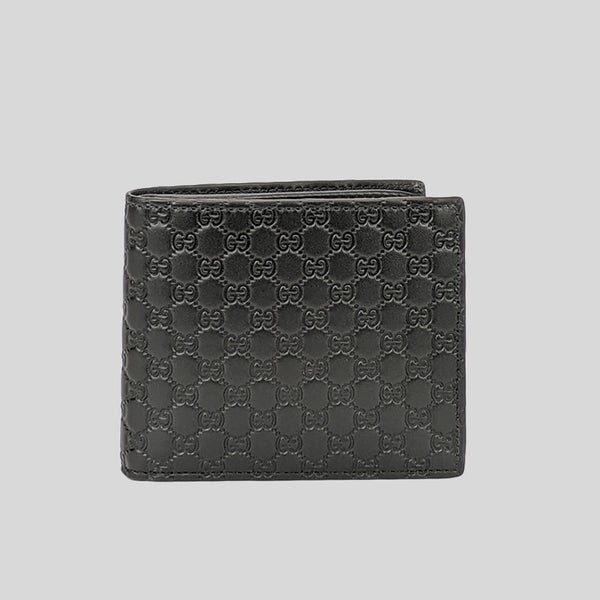 Gucci Unisex Microguccissima GG Black Money Clip Wallet