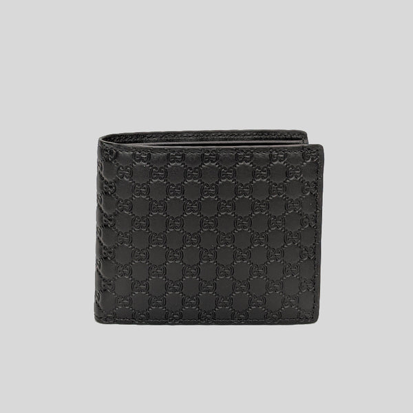 Gucci Bifold Wallet MicroGuccissima Black for Men