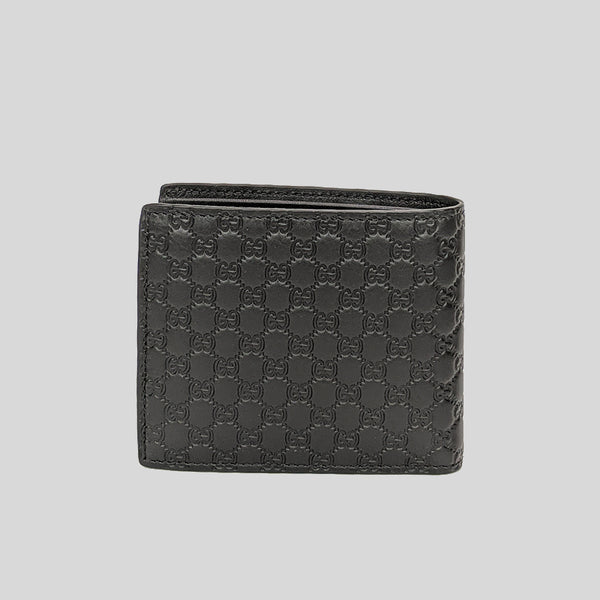 Gucci 544478 493075 Men's Black Micro Guccissima Leather Money Clip Wallet  (GGMW2021)