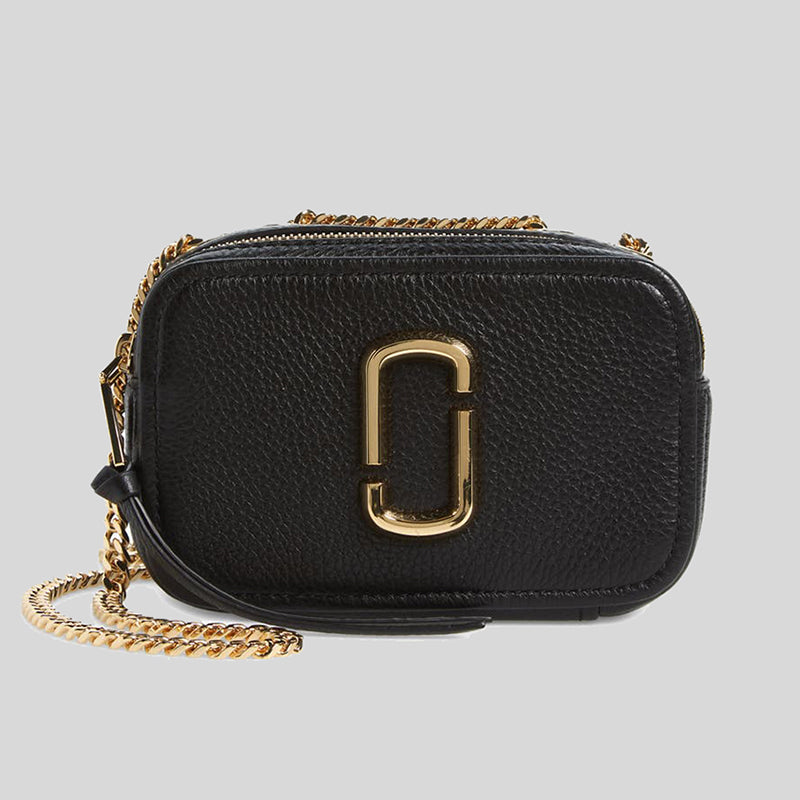 Marc Jacobs The Glam Shot Leather Crossbody H121L01FA21 Black – LussoCitta