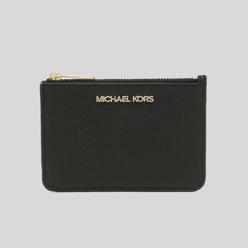 Michael Kors Jet Set Travel Small Top Zip Coin Pouch With ID Window Bl –  LussoCitta