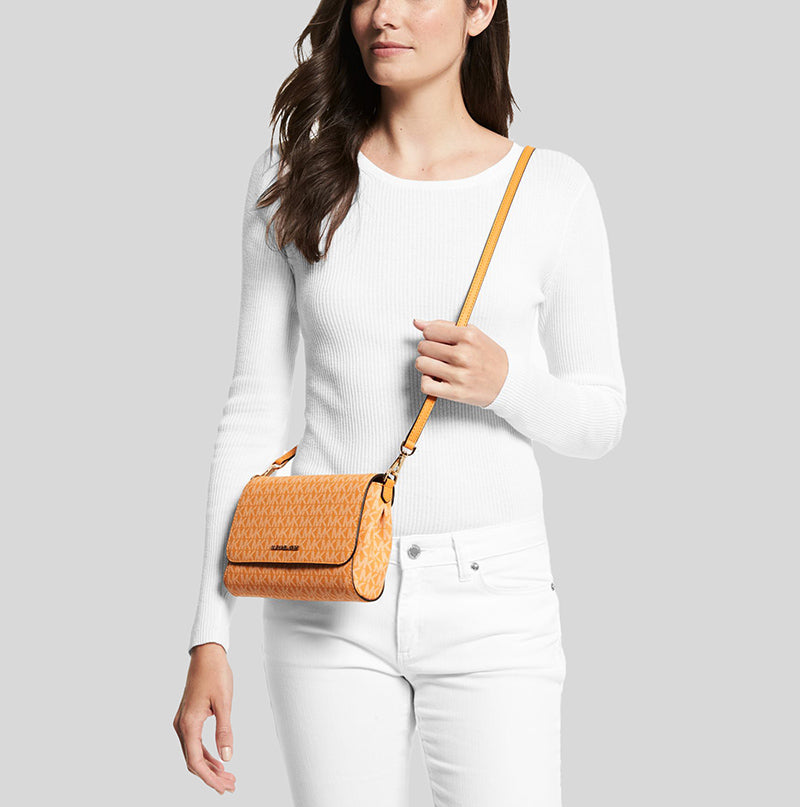 Michael Kors Medium Logo Convertible Crossbody Bag Honeycomb Multi 35H ...