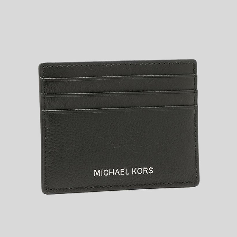 Michael Kors Cooper Pebble Leather Tall Card Case 36F9LC0D2L Black –  LussoCitta