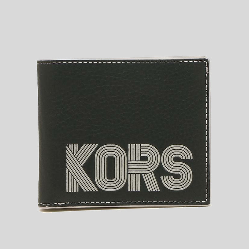 Michael Kors Mens Cooper Graphic Pebbled Leather Billfold Wallet Black –  LussoCitta