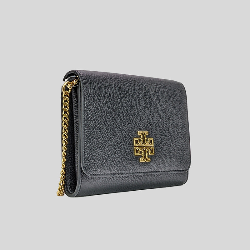 Tory Burch Britten Leather Chain Wallet Crossbody Black 80100 – LussoCitta