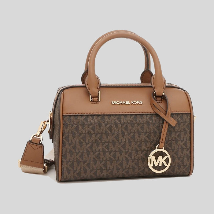 Michael Kors Travel XS Duffle Crossbody Bag in Signature Brown 35S2GTF –  LussoCitta