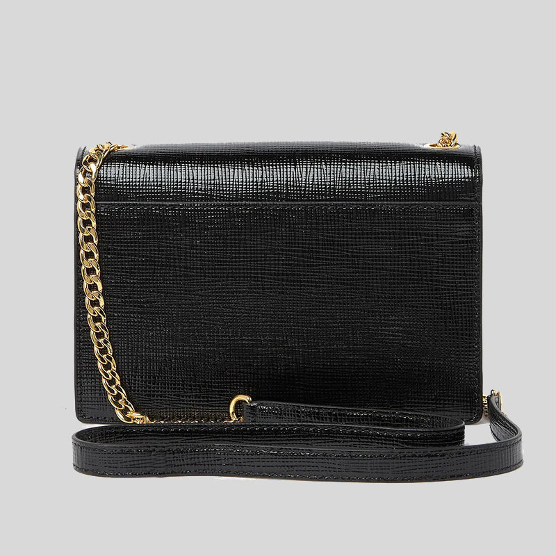 Marc Jacobs The Turnlock Leather Crossbody Bag Black M0016669 – LussoCitta