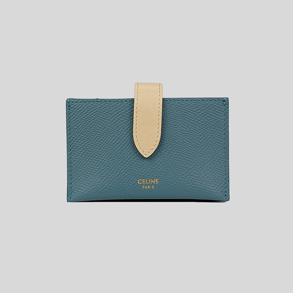 Shop CELINE Strap Medium Strap Wallet In Grained Calfskin (10B643BFP.38NO)  by LillandDyl