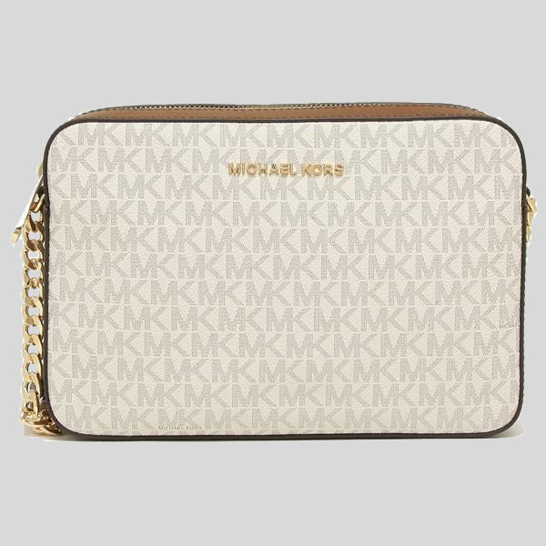 Michael Kors 35R3G4CC5B Cora Mini Zip Pouchette Signature IN Light