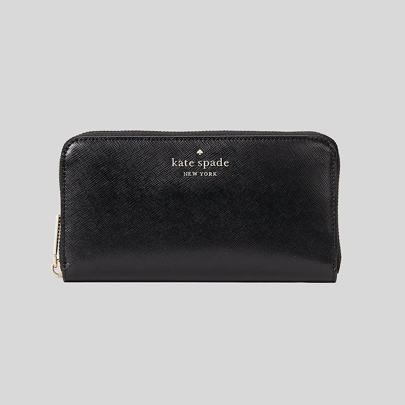 Kate Spade Staci Large Continential Wallet Black WLR00130 – LussoCitta