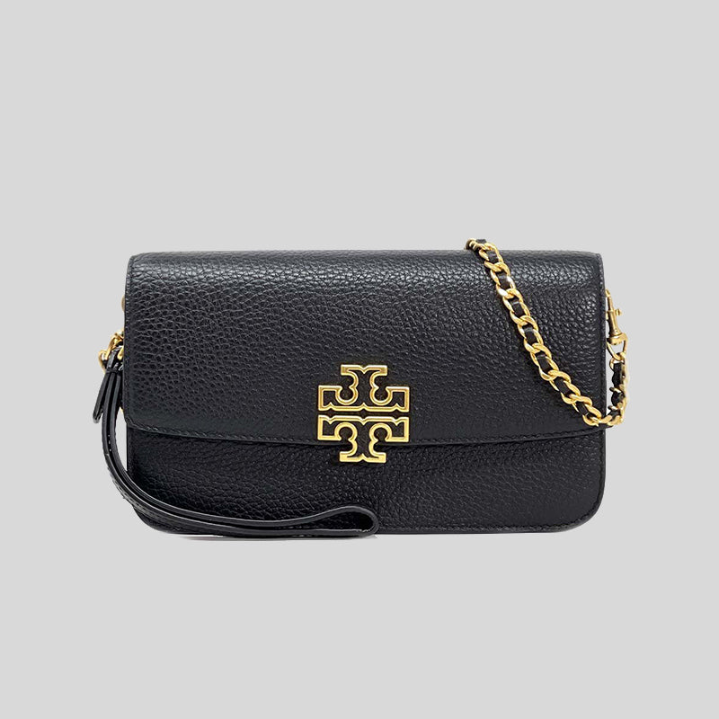 Tory Burch Britten Chain Convertible Wallet With Wristlet Black 141012 ...