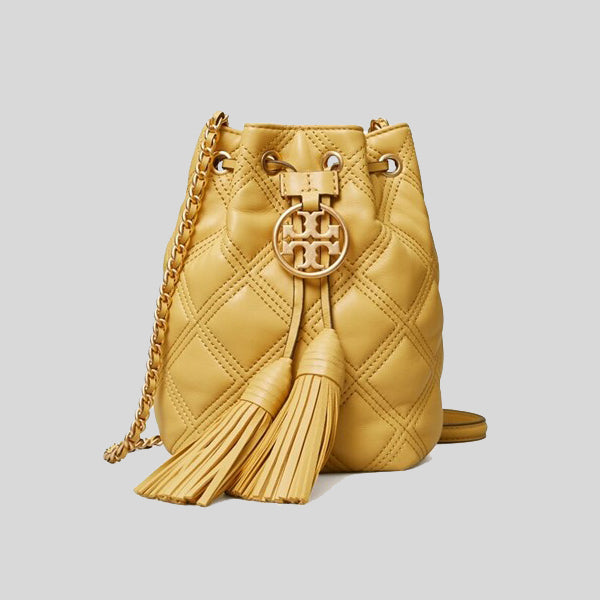 Tory Burch Fleming Soft Mini Bucket Bag Beeswax 74853 – LussoCitta