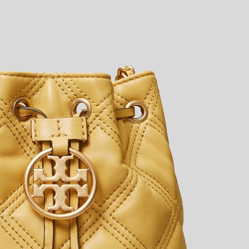 Tory Burch Fleming Soft Mini Bucket Bag Beeswax 74853 – LussoCitta