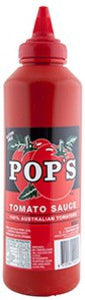 Pop's Tomato Sauce 600ml. Gluten Free