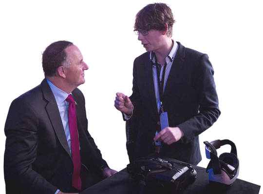 John Key shown VR in oculus