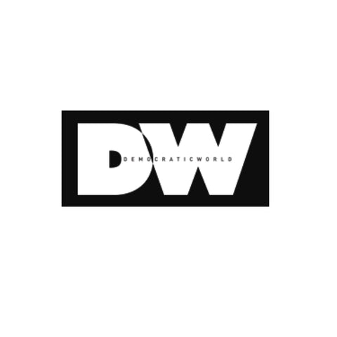 Democratic World magazine logo. Lai press