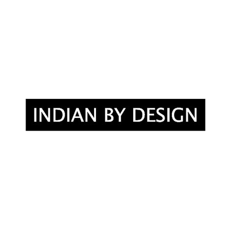 Indian by Design blog logo. Lai press