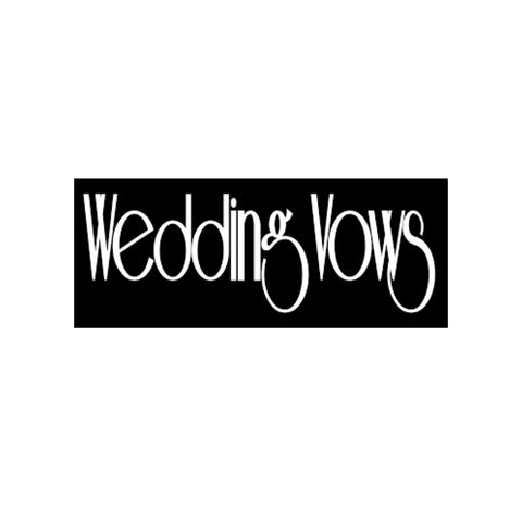 Wedding Vows magazine logo. Lai press