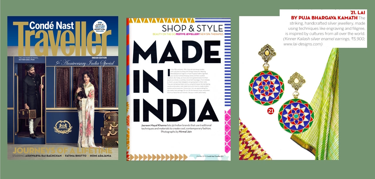 conde Nast traveller India. Made in India. Lai press 2015