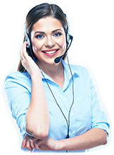 Call Center Woman Standing By