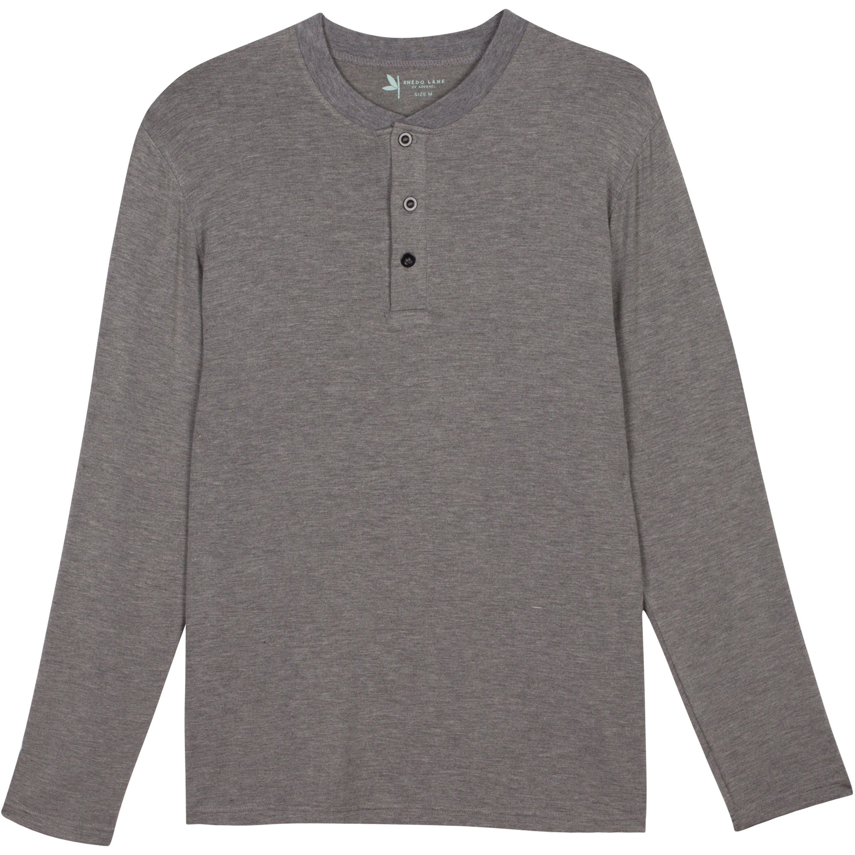 Men's Long Sleeve Henley Shirt - UPF 50+ Sun Protection - Shēdo Lane