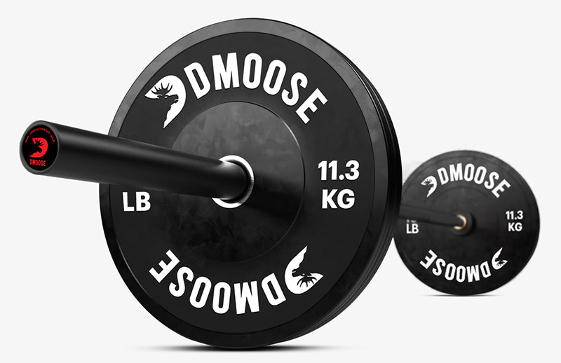 low bouncing DMoose Bumper plates for weightlifting