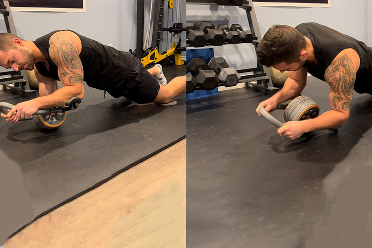 5. Ab Roller Leans