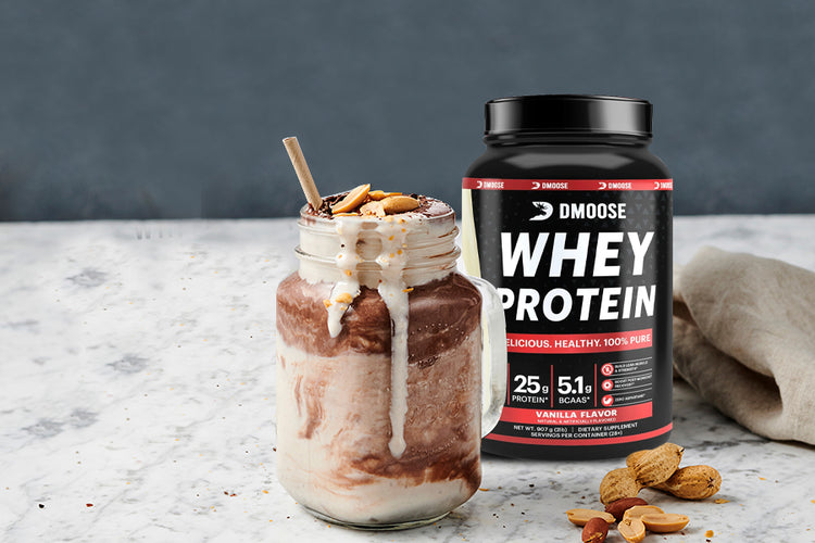 5. Whey Protein and peanut butter