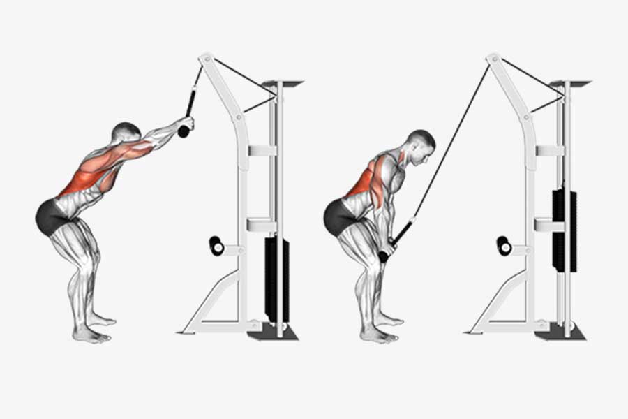 Standing Straight Arm Lat Pulldown
