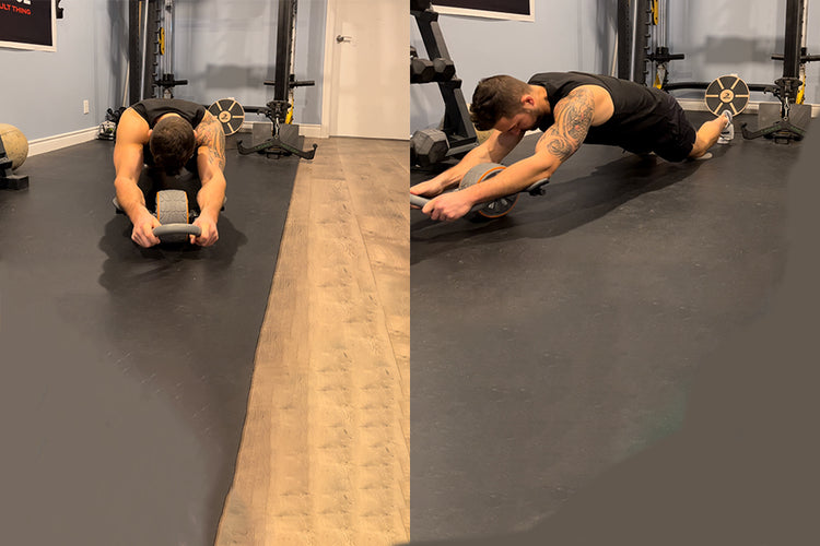 7. Kneeling Lateral Ab Rollouts