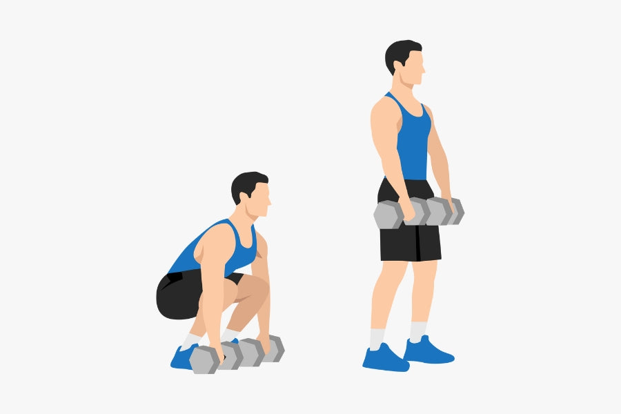 Dumbbell Deadlifts