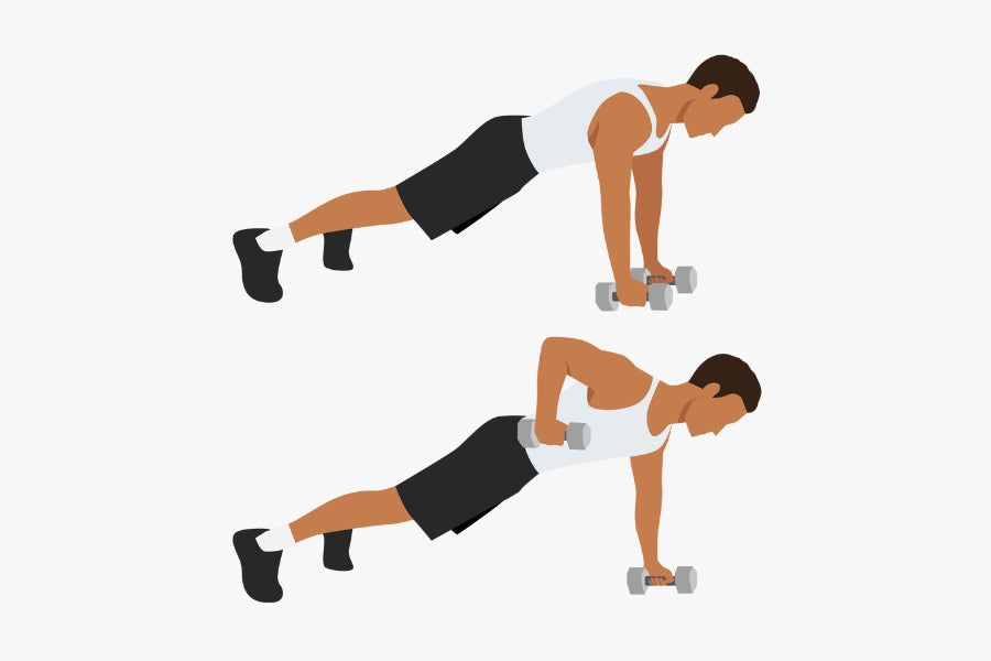 Dumbbell Renegade Rows