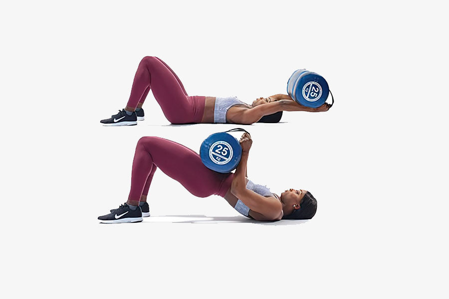 Weighted Glute Bridges – WorkoutLabs Exercise Guide