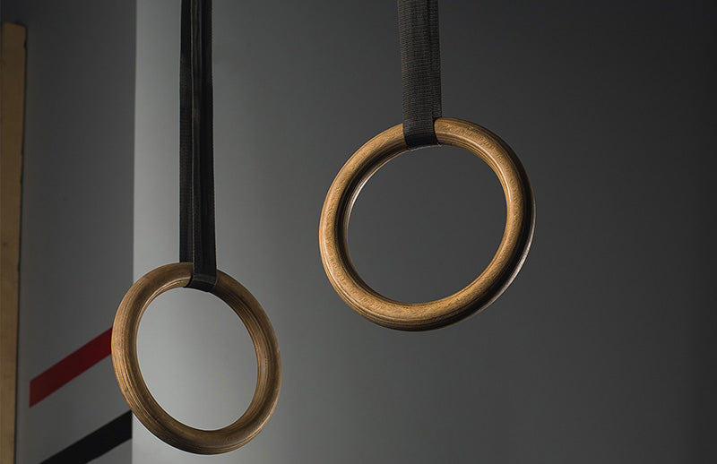 2 Dmoose Gymnastic Rings Hanging in Air