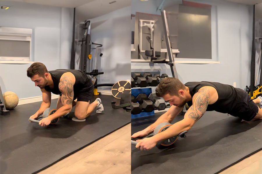 Kneeling Rollouts with ab roller