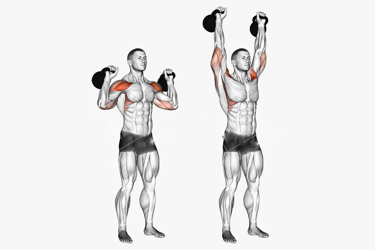 4. Kettlebell Shoulder Press