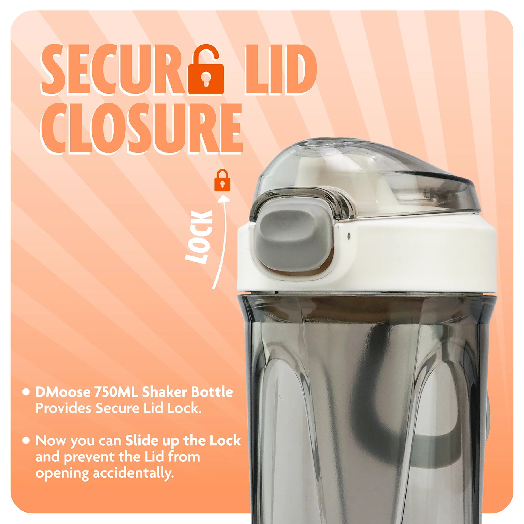 Workout Shaker Bottle - 750ml