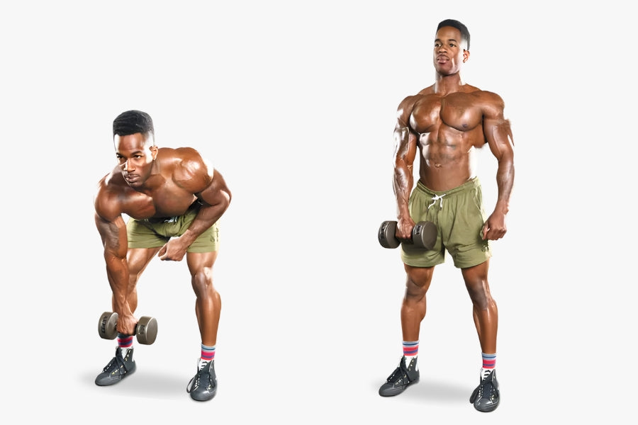 Single-Arm Dumbbell Deadlifts