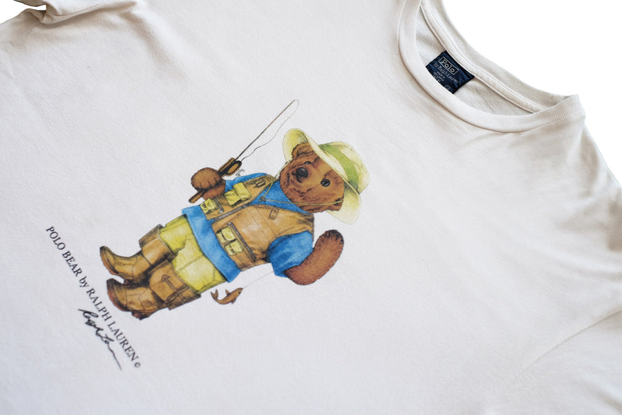 polo bear fishing t shirt