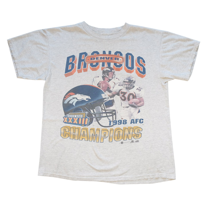 Yesterday's Fits Vtg 1999 NFL Denver Broncos Back to Back Champs Tee