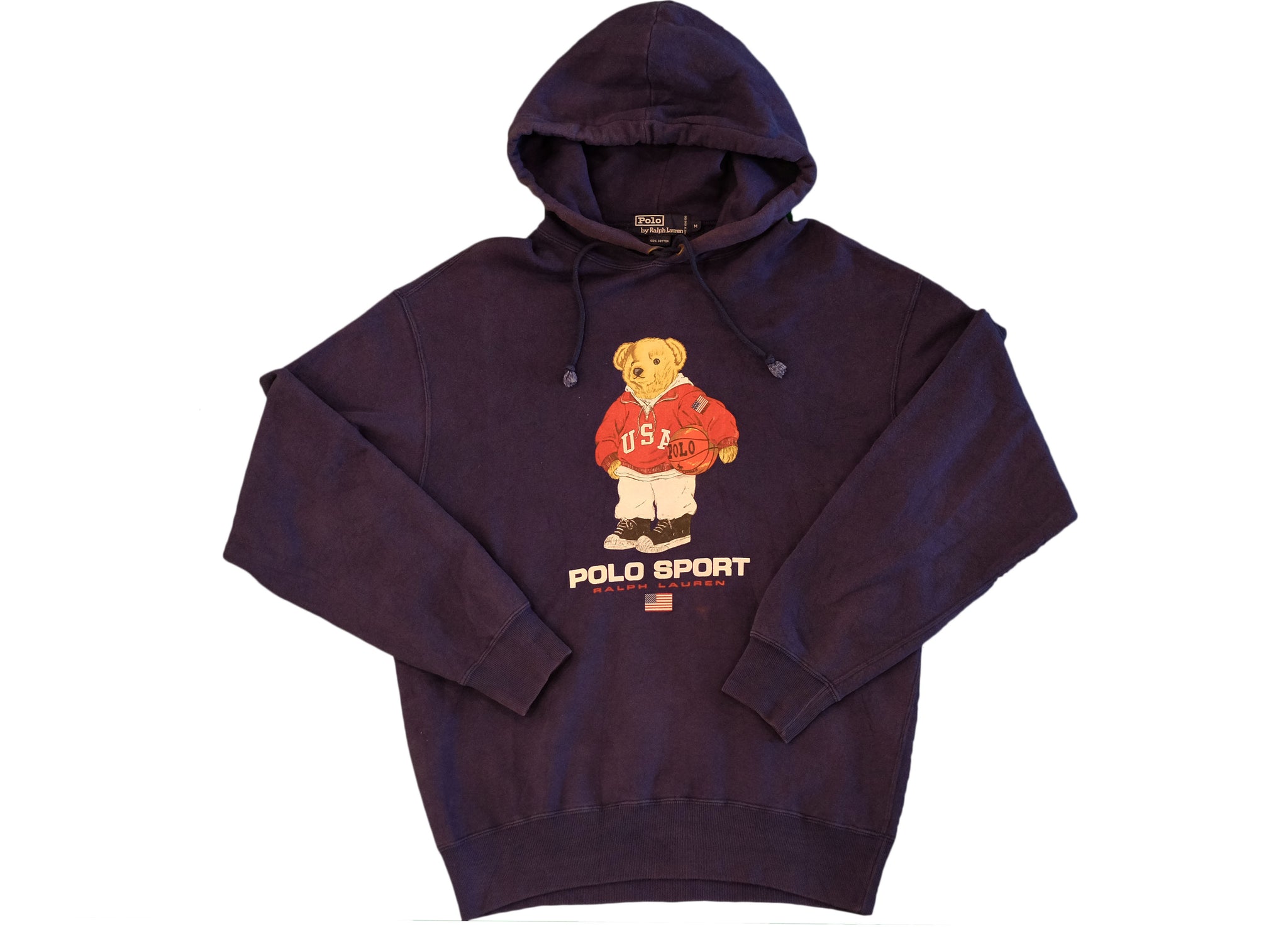 polo basketball bear hoodie